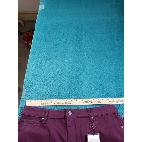 Gloria Vanderbilt Jeans Sz 14 Womens Purple Low Rise Sadie Slim Straight NWT - Picture 13 of 16